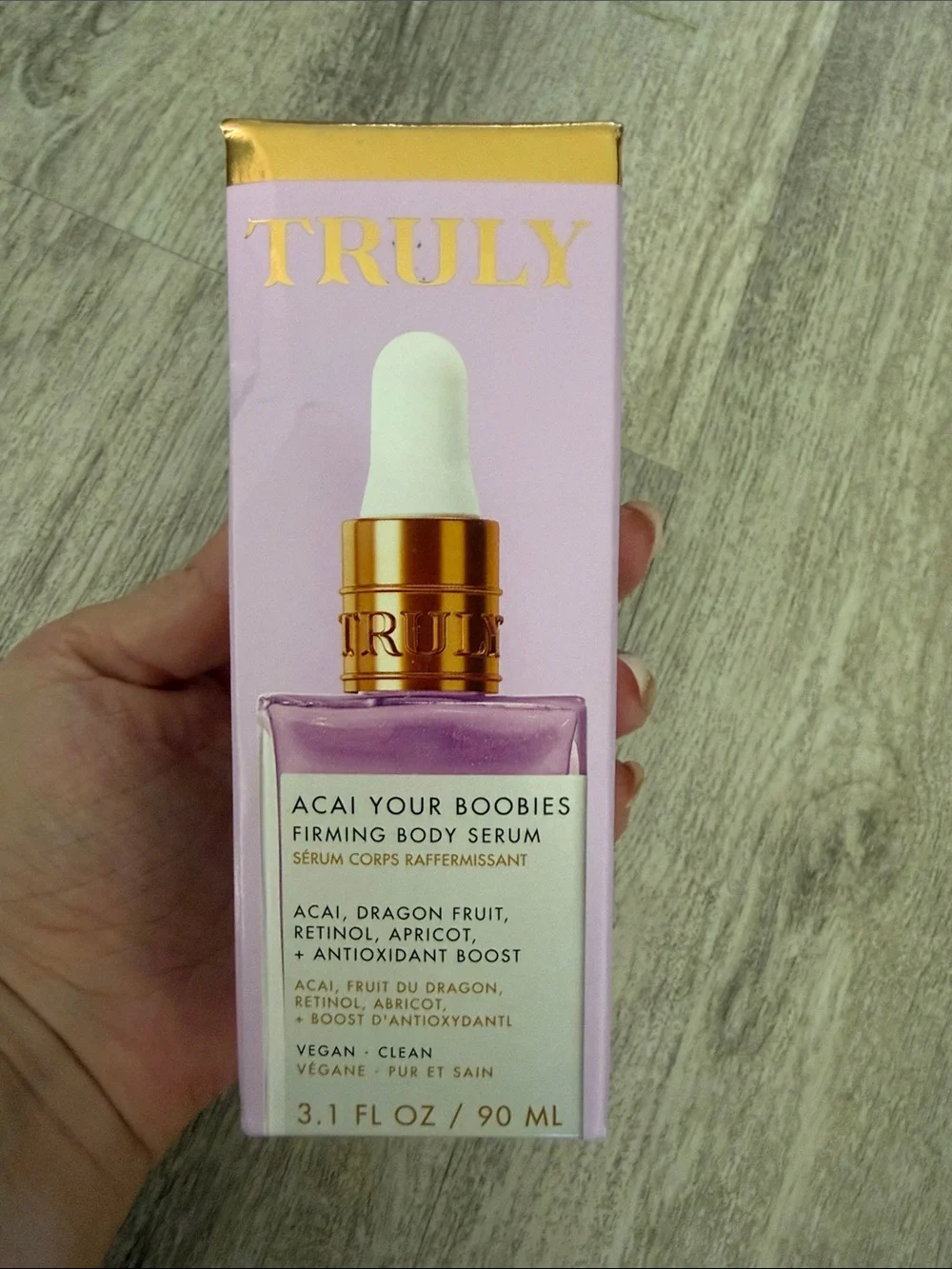 TRULY Firming Body Serum - Pink with Gold Accents